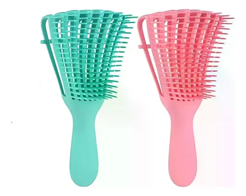 Escova Flexível/polvo Para Cabelos Cacheados E Ondulados .
