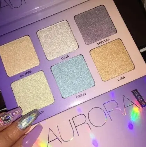 Kit iluminador Aurora Anastasia Beverly Hills Make Tone Glow, paleta de 6 tonos
