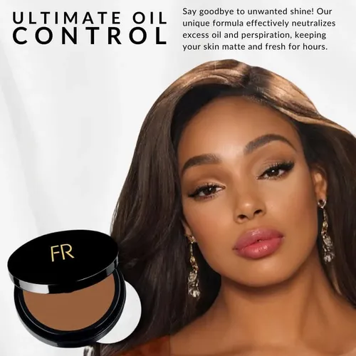 Polvo Compacto De Lujo Flori Roberts Brown Deep Para Pieles