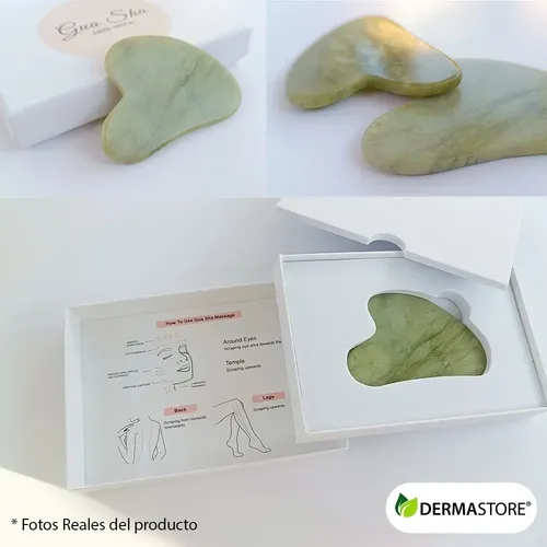Gua Sha Piedra Jade Xiuyan Natural Hinchazon Ojeras Arrugas