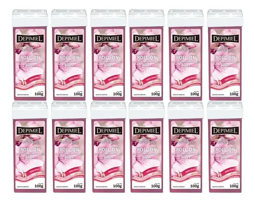 Cera Roll-on Descartable Suave Vello Fino 100g Depimiel X12