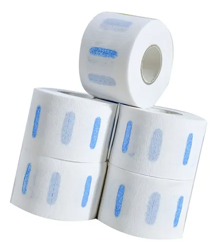 Tiras De Cuello, 5 Rollos De Papel Para Peluquería Elástico