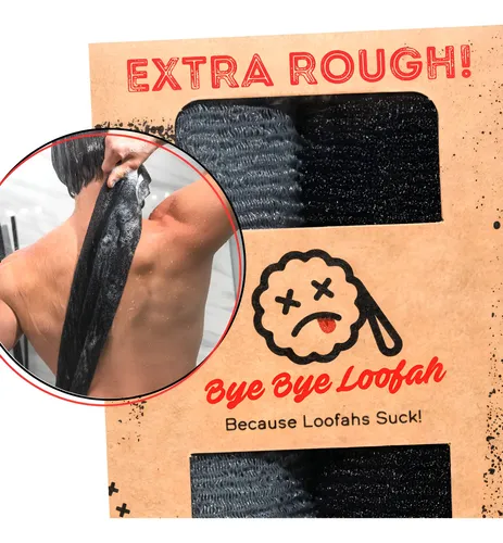 Paño Exfoliante Extra Áspero Para Ducha Paquete De 2