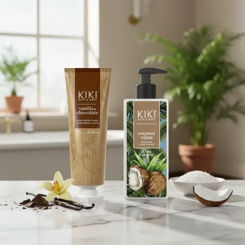 Exfoliante Corporal Chocolate Y Crema Hidratante Coco Idraet