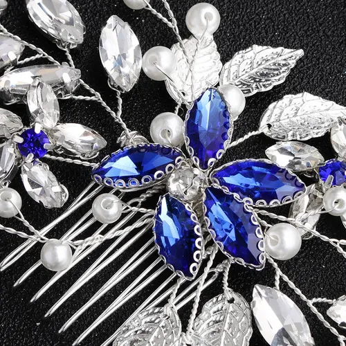 Peineta Para El Pelo Con Diamantes De Imitación, Aleación, P