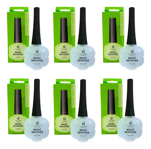 Gel Removedor Mágico Uñas Semipermanente Cherimoya 15ml X6un