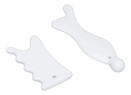 Face Gua Sha Tools, 2 Unidades, Cerámicas Faciales, Mejoran