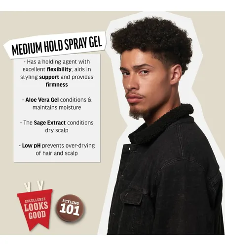 Gel En Aerosol American Crew Medium Hold, Para Peinar El Cab