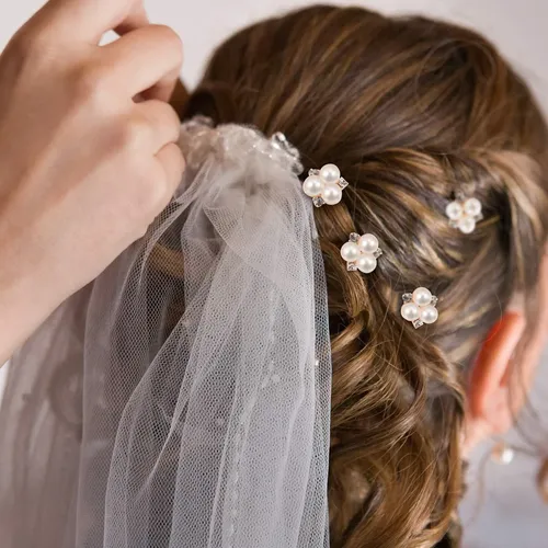 18 Pcs Pearl Hair Pins Accesorios Para El Cabello…