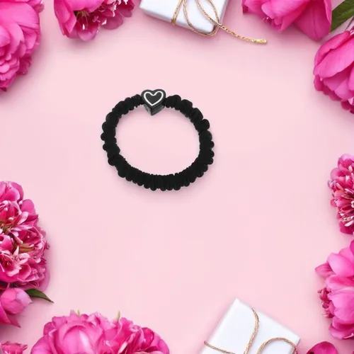 5 Units Of St. Mary’s Heart Shaped Hair Ties