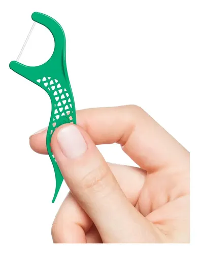 Hilo Dental Con Mango Flossers Original Gum Sabor Menta 40u