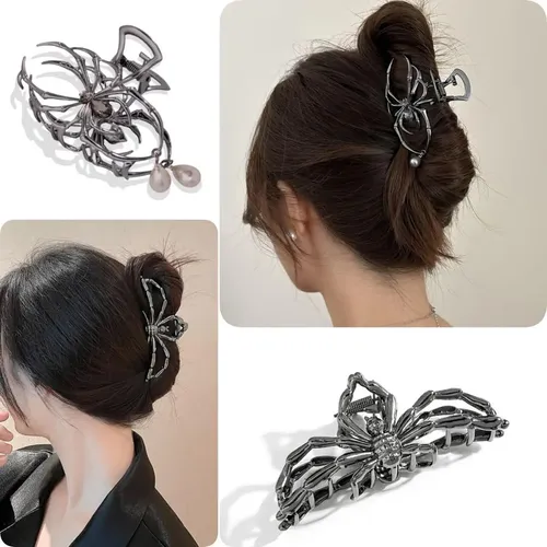 Clips De Garra Para El Cabello 3pcs Ruimo Negro Gun