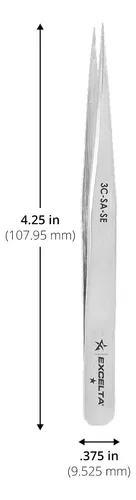 Pinza Acero Inoxidable Precisa Para Depilar Y Modelar Cejas