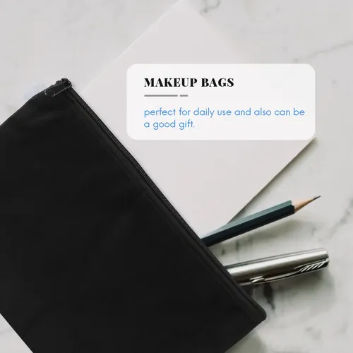 10 Bolsas De Lona Con Cierre Para Lápices De Maquillaje, En