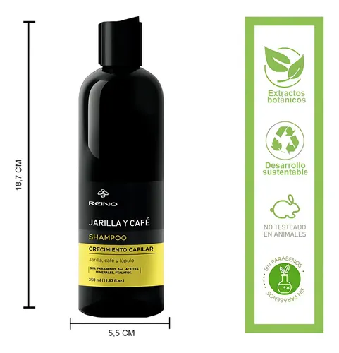 Shampoo Crecimiento Capilar Jarilla & Cafe – Reino
