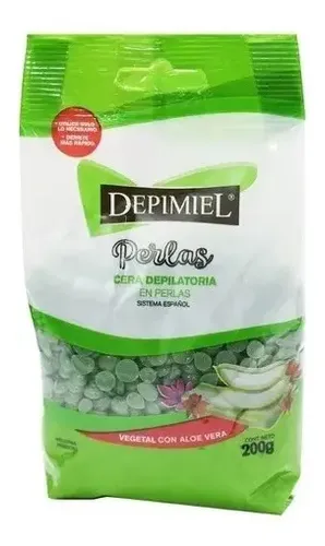 Depimiel Cera Depilatoria Perlas Vegetal Aloe Vera X 200gr