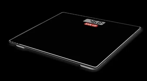 Balanza Digital San Up BG221 Vidrio Templado 150kg Pantalla LCD Negro