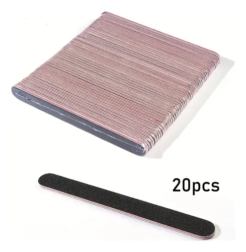 20 Limas Para Uñas Acrílicas Y Naturales Lavables.