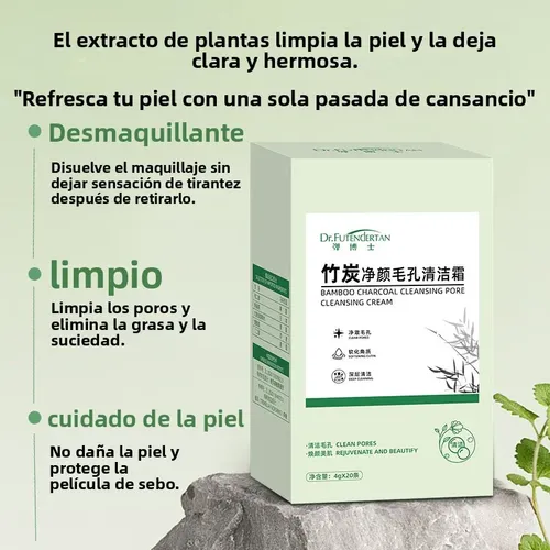 [mascarilla Arcilla Carbón 80g Hidratante 20 Unidades Facial
