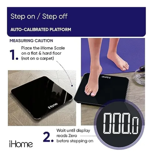 Báscula Digital Ihome Para Baño Escalonada – Ihome