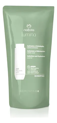 Repuesto Shampoo Cremoso Para Cabellos Rizados Lumina 300ml