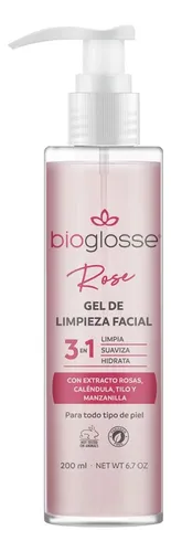 Bioglosse Clean Soft Rose Gel De Limpieza Facial Hidratante