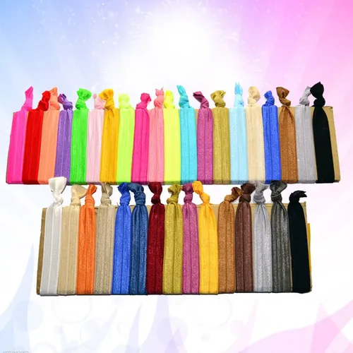200 Cintas Elásticas Para Cabello En Colores Sólidos