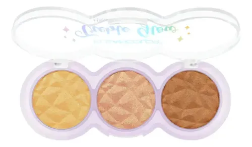 Iluminador y Rubor KleanColor de 3 Tonos con Acabado Brillante Star Struck