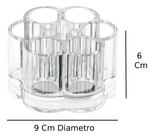 Organizador Labial Acrílico Transparente Porta Maquillaje 7 Compartimentos