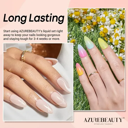 Base Coat Para Uñas Azurebeauty 15ml Powder Dip