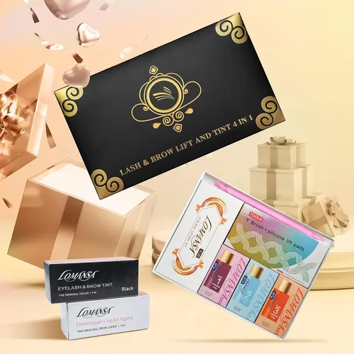 Kit Lash Lifting Y Tinte Para Pestañas Rizado Naturales