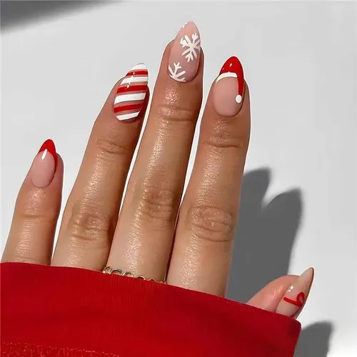 Caja Con 30 Pegatinas Navideñas Para Decoración Artística