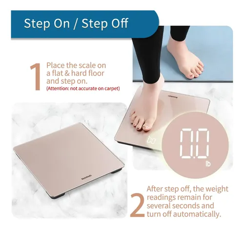 Báscula Digital De Baño Homebuds De Alta Precisión 182 Kg