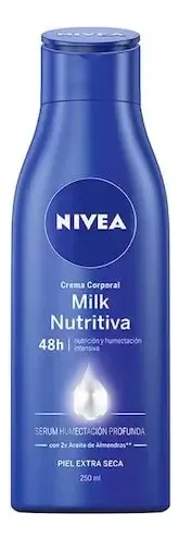 Pack Crema Nivea Cuidado Corporal Milk Nutritiva 250ml
