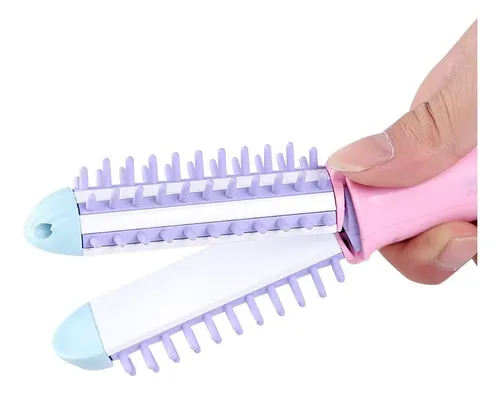 Q Plancha Amarilla 2 En 1 Portátil Para Cabello