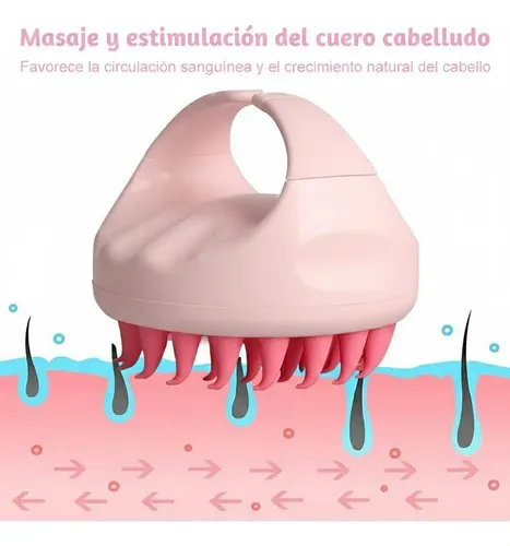 3 Cepillos Masajeadores Capilares De Silicona Para Ducha