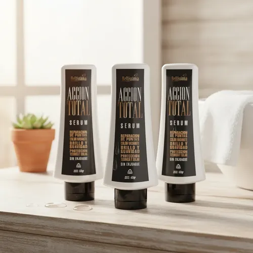 3 Serum Capilar Restaurador Accion Total Bellissima 60 Gr