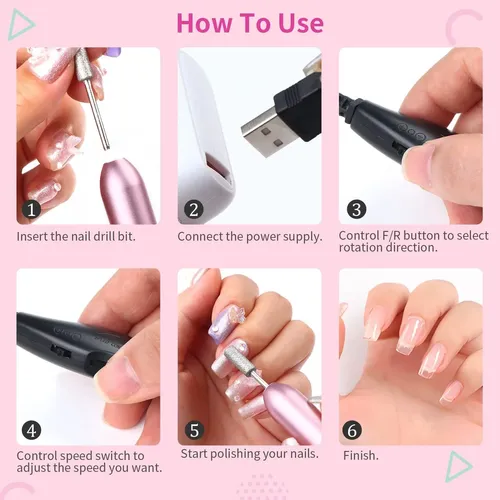 Taladro De Uñas Eléctrico Portátil Advance: Lima De Uñas