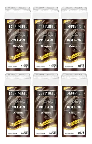 Cera Depilatoria Roll-on Chocolate X100 G Depimiel X 6 U