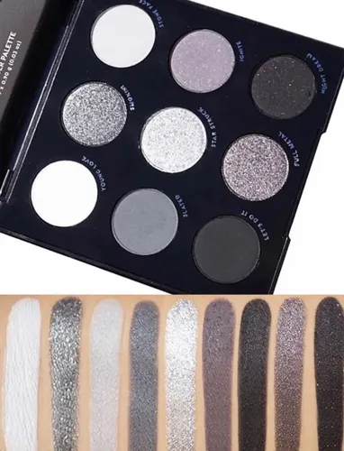Paleta De Sombras De Ojos Colourpop Blowin’ Smoke Silver 9 T