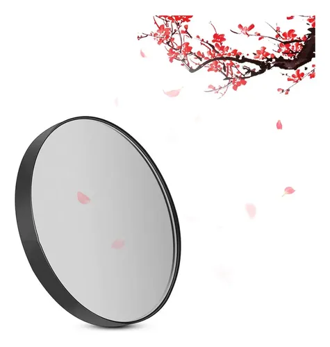 Espejo De Maquillaje Frcolor 8.9cm 5x Con Ventosa Negro