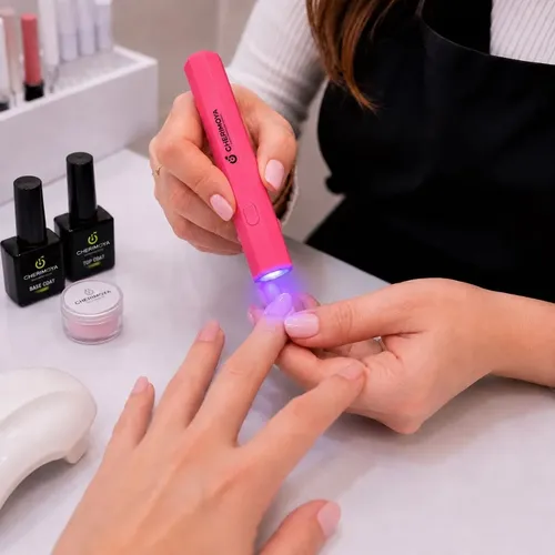 Mini Lampara Portátil Para Uñas Uv/led Recargable 3w Fuscia
