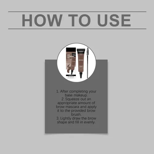 Z89| Gel Líquido For Cejas De Larga Duración, Impermeable,
