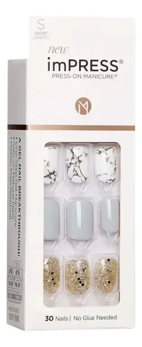 Uñas Adhesivas Kiss Impress Nails – N° Kim010 Knock Out