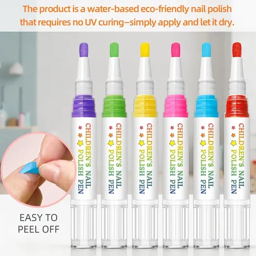 Bolígrafos De Uñas Para Niños – Marcadores De Arte De Uñas,