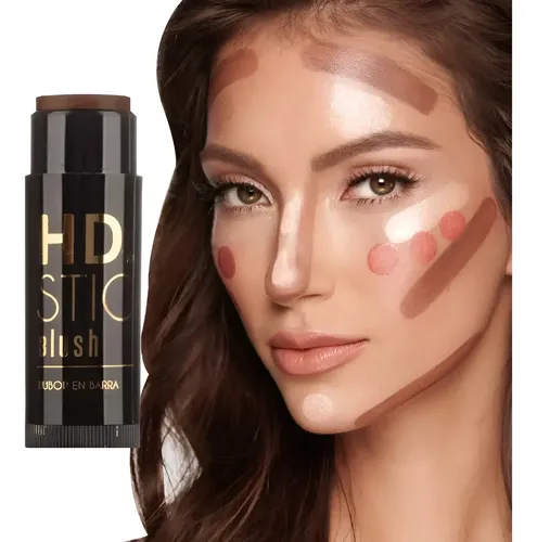 Stick Hd Contour Barra De Contorno Rubor Iluminador Katalia Tono del maquillaje X1_Marrón (Mate / Contorno)