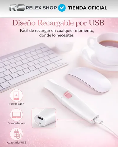 Depilador Facial Vello Corporal Luz Recargable 2 En 1 Mujer