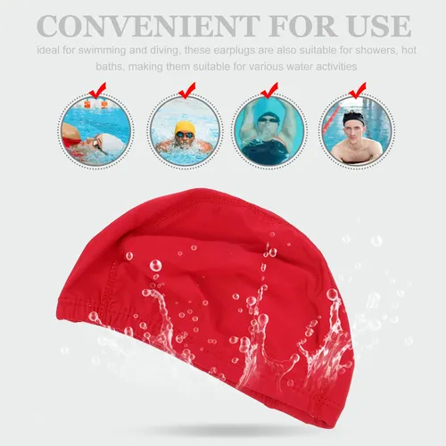 Gorro De Natación Unisex De 6 Piezas: Gorro De Baño Elástico