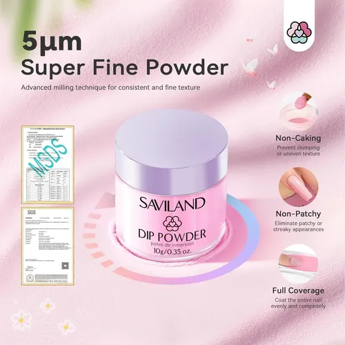 Kit Profesional De Uñas En Polvo Saviland 89 Pcs Summer