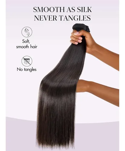 Paquete De Cabello Humano Luvme 18 Plg Lacio Virgen